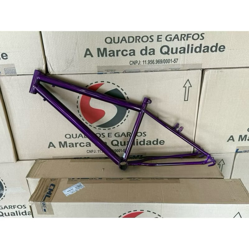 Quadro e garfo bicicleta Samy aro 24 ferro em Oferta na Shopee