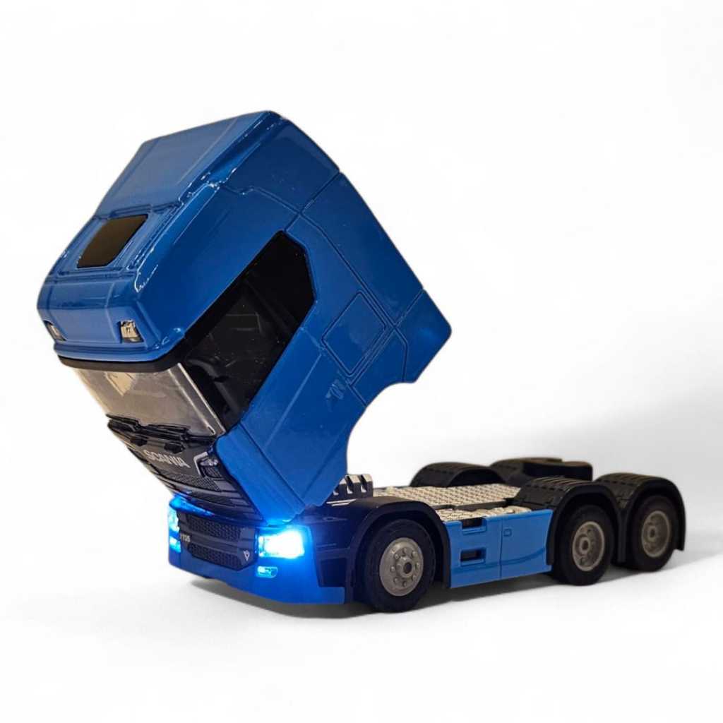 Miniatura Scania Trucada com Luz | Faróis Acendem | Caminhão Colecionável 🚛 em Oferta na Shopee