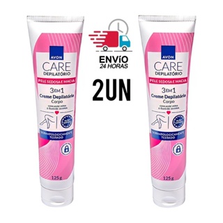 kit Creme Depilatório para o Corpo Avon Care  125g Antigo Skin so Soft em Oferta na Shopee