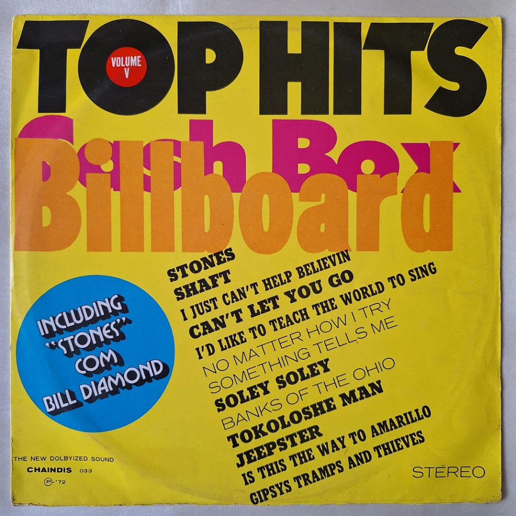 DISCO DE VINIL LP - VÁRIOS – TOP HITS CASH BOX BILLBOARD - VOL. V (1972)