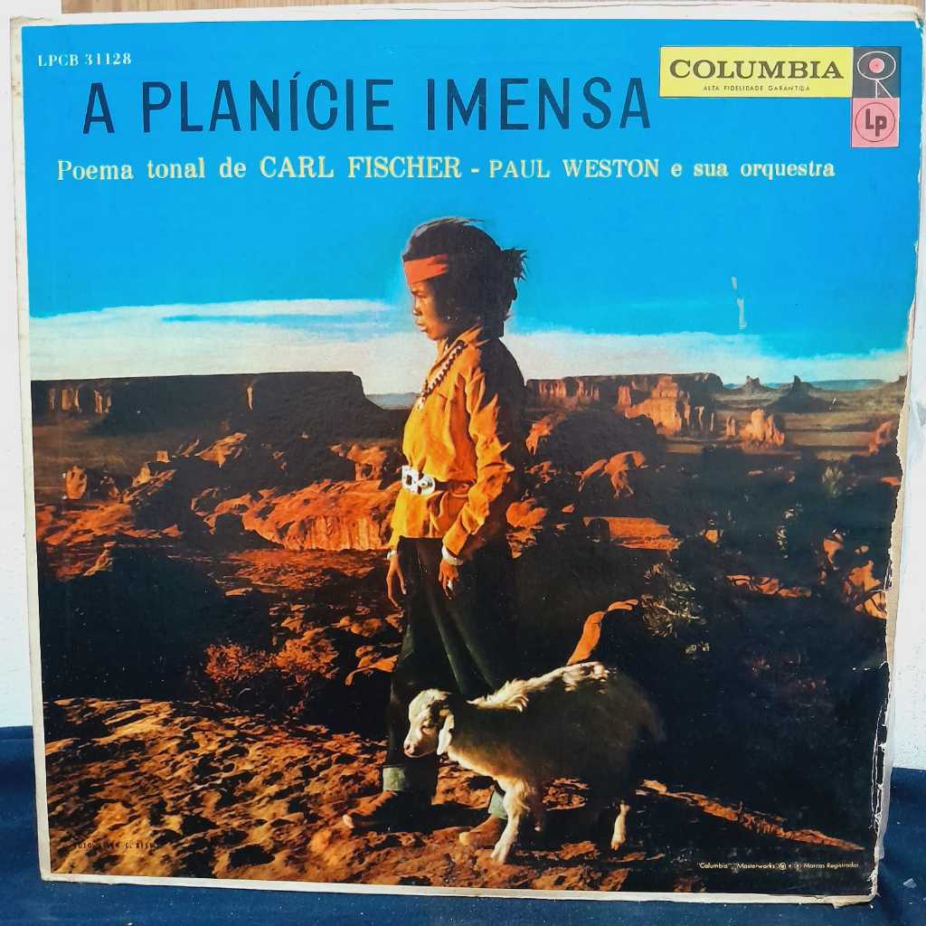 LP PAUL WESTON – “A PLANÍCIE IMENSA” (GRAVAÇÃO ORIGINAL DE 1954 / EDIÇÃO NACIONAL BRASILEIRA) – DISCO COM SINAIS DE USO