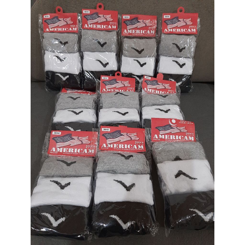 Kit de Meia c/30 Pares - Meia Soquete - Cano Curto - Meia Masculina - Meia Feminina