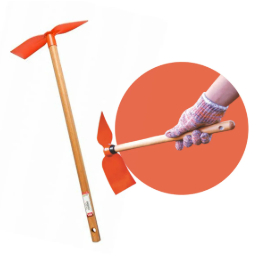 Sacho Coração Mini Picareta Para Prospecção Jardim Enxadinha Com Cabo C/CABO 1,20M ou 60cm em Oferta na Shopee