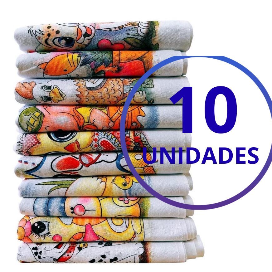 Kit 12 Panos de Prato colorido 45x67cm – Algodão, Super Absorvente, Panos de Copa Reforçados