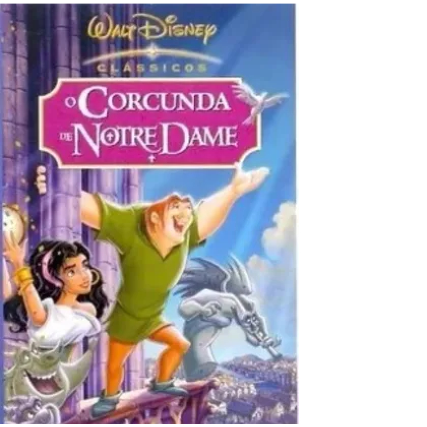 fita vhs o corcunda de notre dame disney original. lacrado dublado