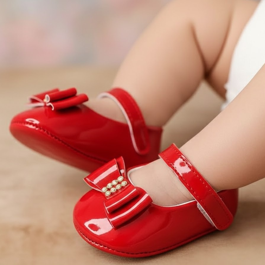 Sapatinho Sapatilha Infantil Bebe Meninas Laço Delicado Verniz Batizado Princesa DIRETO DA FABRICA!!