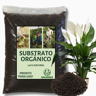Terra Vegetal Adubada Para Lírio da Paz - Substrato Orgânico Premium Pronta Para Uso em Folhagens em Oferta na Shopee