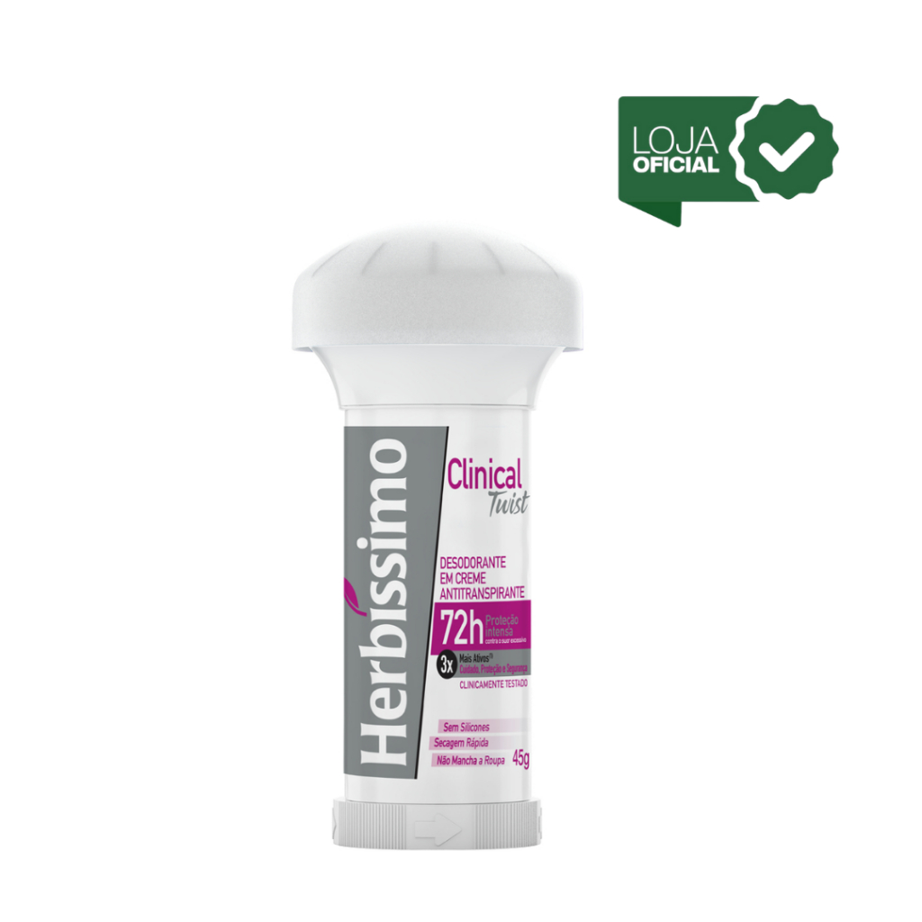 Desodorante Twist Antitranspirante Herbíssimo Clinical Rosa 45G