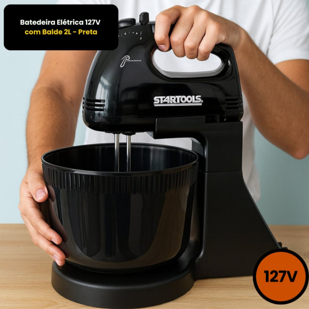 Mini Processador Batedeira Elétrica 127V/220V 250W 2L Praticidade, Potência e Eficiência na Cozinha"