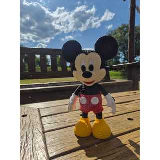 Action Figure Miniatura Mickey Mouse Crochet 21cm Disney Action Figure Crochê Disney