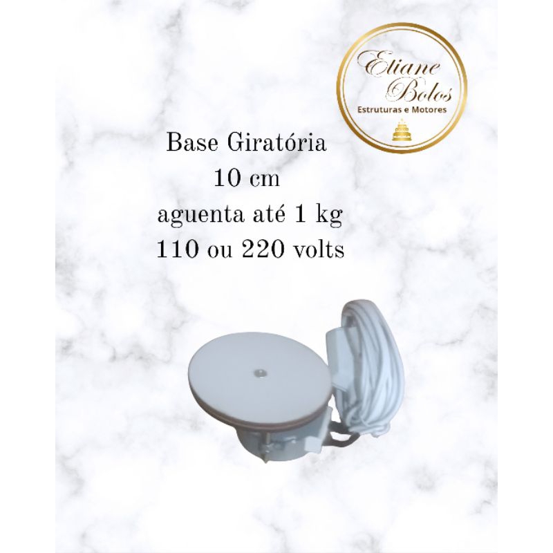 Motor giratório para bolo 10 cm 110 volts ou 220 volts