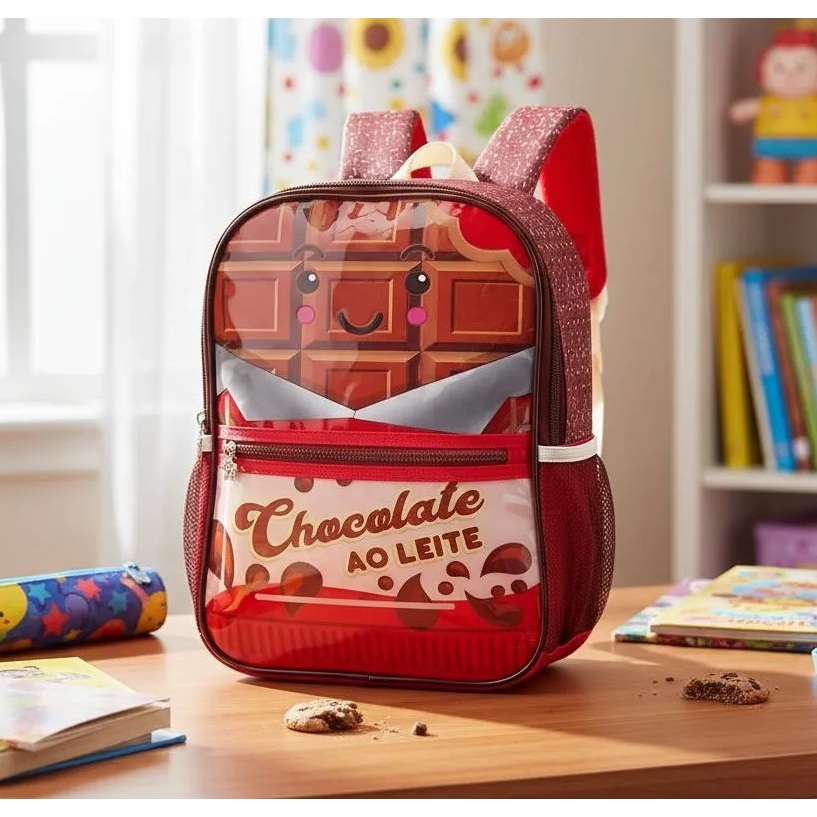 Mochila Infantil Escolinha Creche Bichinho Unicornio Aranha Spider Menino Menina Skip Ho Presente Brave Minicraft Sereia