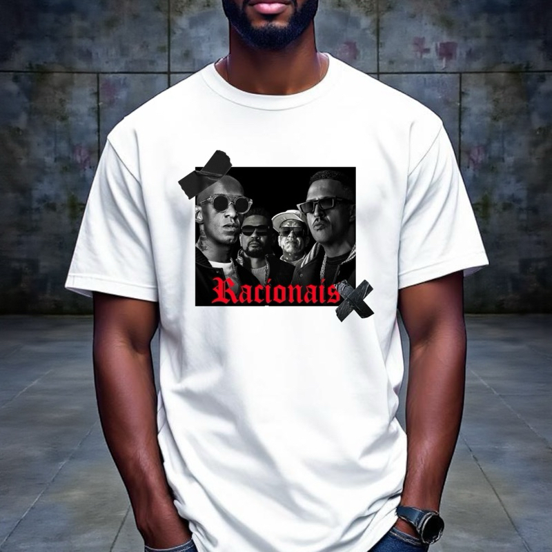 Camiseta Racionais MCs Rap Nacional Blusa Streetwear Vida Loka Algodão Moda