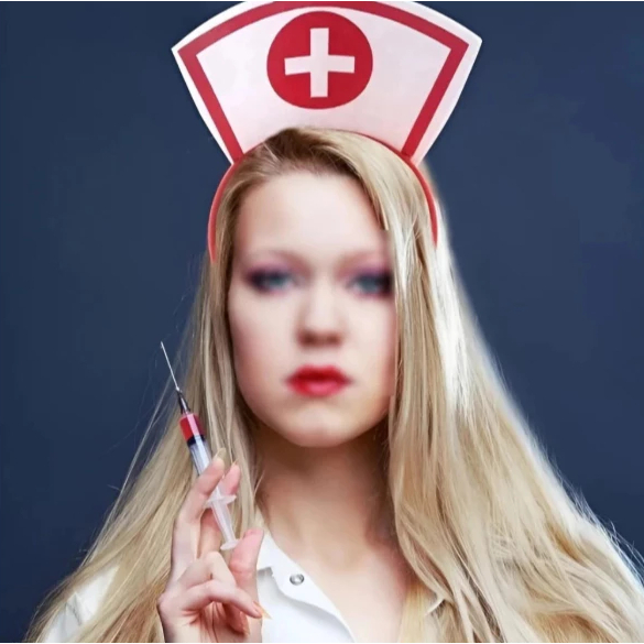 Tiara Adereço Acessório Enfermeira Médica Fantasia Sensual Festa Carnaval Yaffa