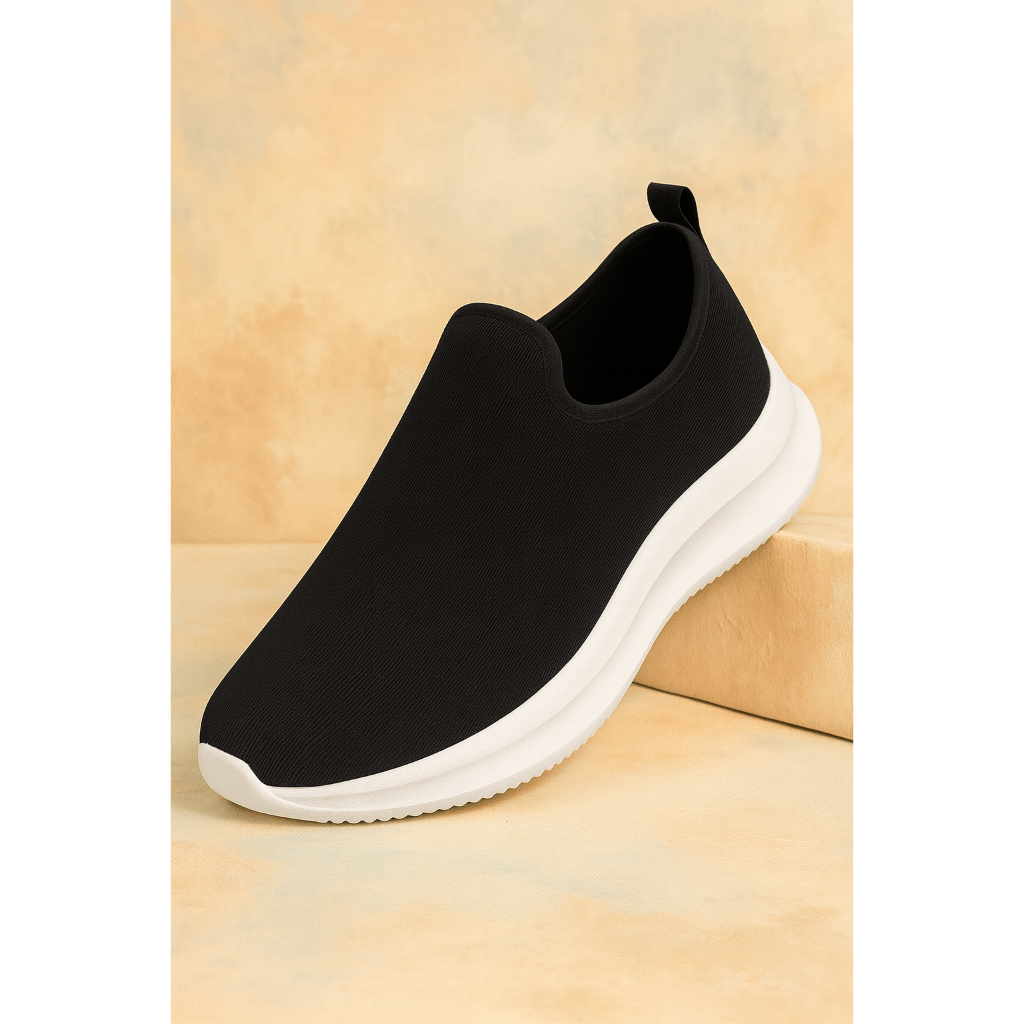 Tênis Meia Feminino Calce Fácil Ortopédico Esportivo Sneaker Slip On Casual confortável Academia