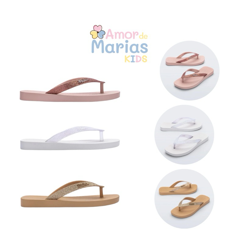 Chinelo Mini Melissa Sun Long Beach II Infantil