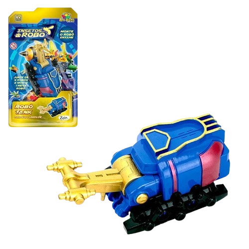 Insetos Robô - Robô Transformável 5 em 1 - Robô Tank 12cm – Brinquedo Infantil - Art Brink