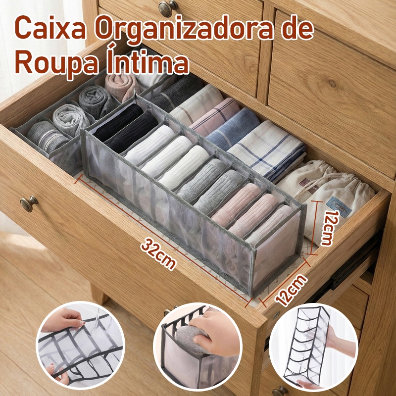 Colmeia Organizadora de Gaveta 1 Peça Multi Tamanhos - Economiza Espaço | Para Roupa Íntima, Meias em Oferta na Shopee