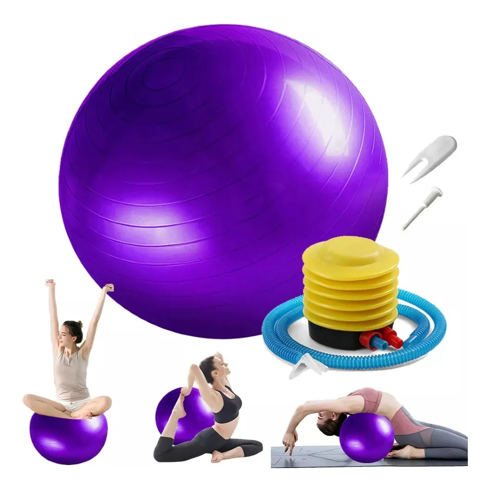 Bola Pilates Ginastica Yoga Suíça Alongamento Abdominal 65cm e 75cm em Oferta na Shopee