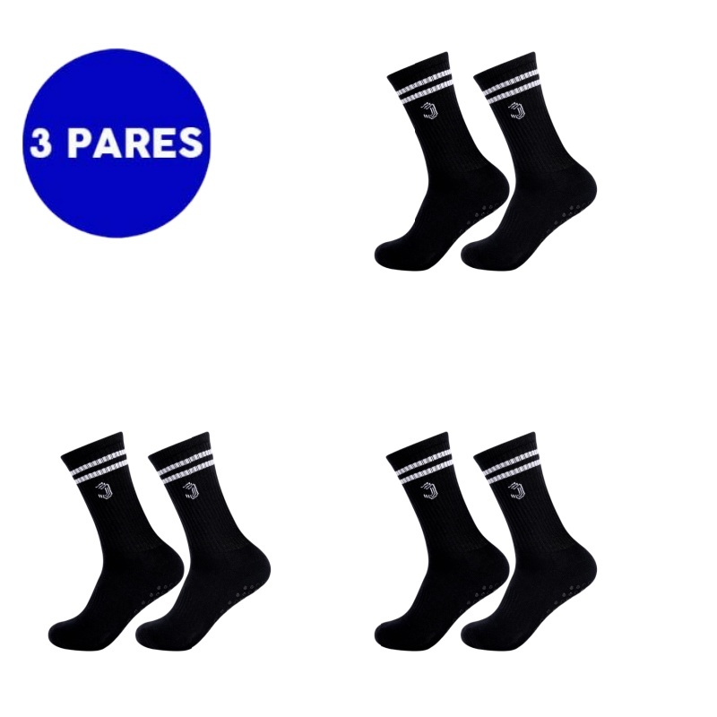 Jcolour Kit 3 Meias Femininas Antiderrapantes Para Ioga De Pilates E Treino Fitness Almofada Alta em Oferta na Shopee