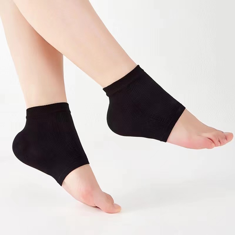 Protetor de Calcanhar de Silicone/Gel - Manga Anti-Crack para Alívio de Fascite Plantar