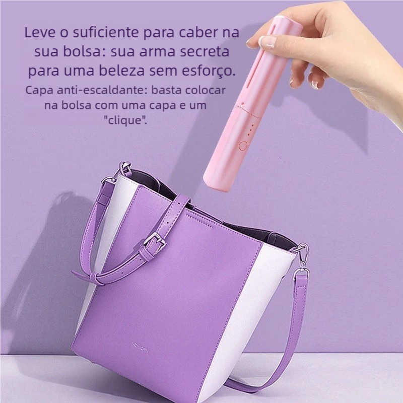 Pente Alisador Quente Portátil - Recarregável com Bateria de Longa Duração em Oferta na Shopee