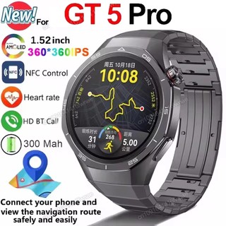 GT5 Pro Relógio Inteligente Masculino HD Tela AMOLED Freqüência Cardíaca