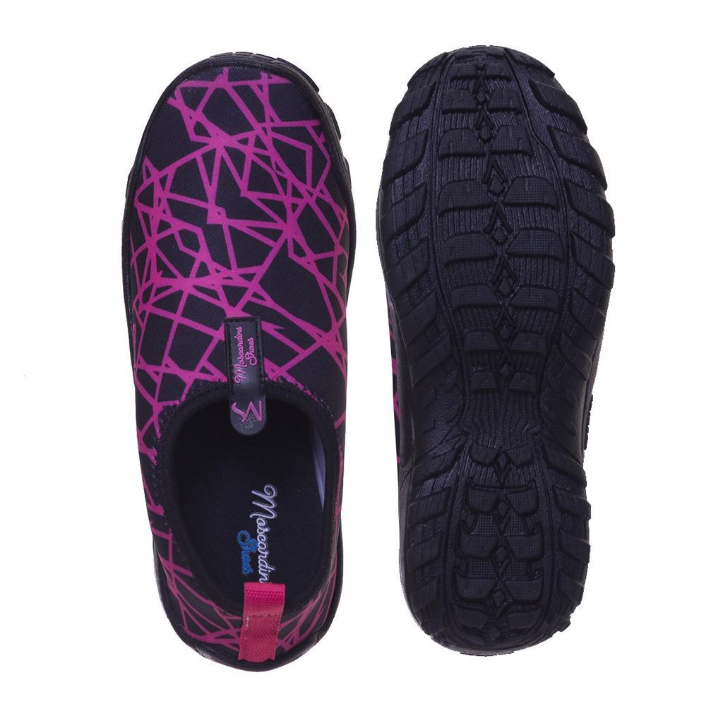 Sapatilha Naútica Com Sola Antiderrapante Tênis Meia Flexivel Aqúatico De Neoprene Hibrído Conforto