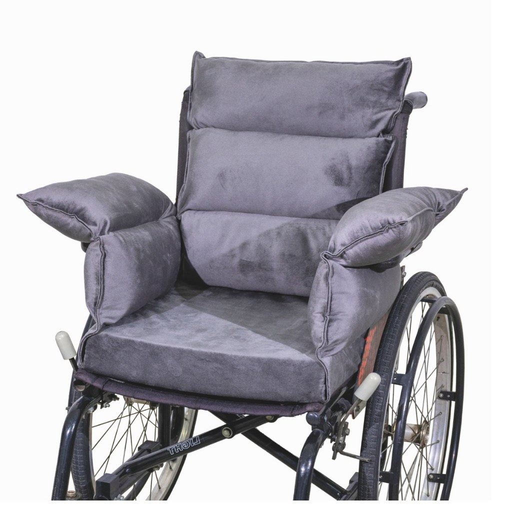 Almofada para Cadeira de Rodas Poltrona com Encosto e Braços Longevitech em Oferta na Shopee