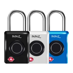 Cadeado Digital com Biometria e Senha Inteligente Recarregável TSA 35B - Papaiz