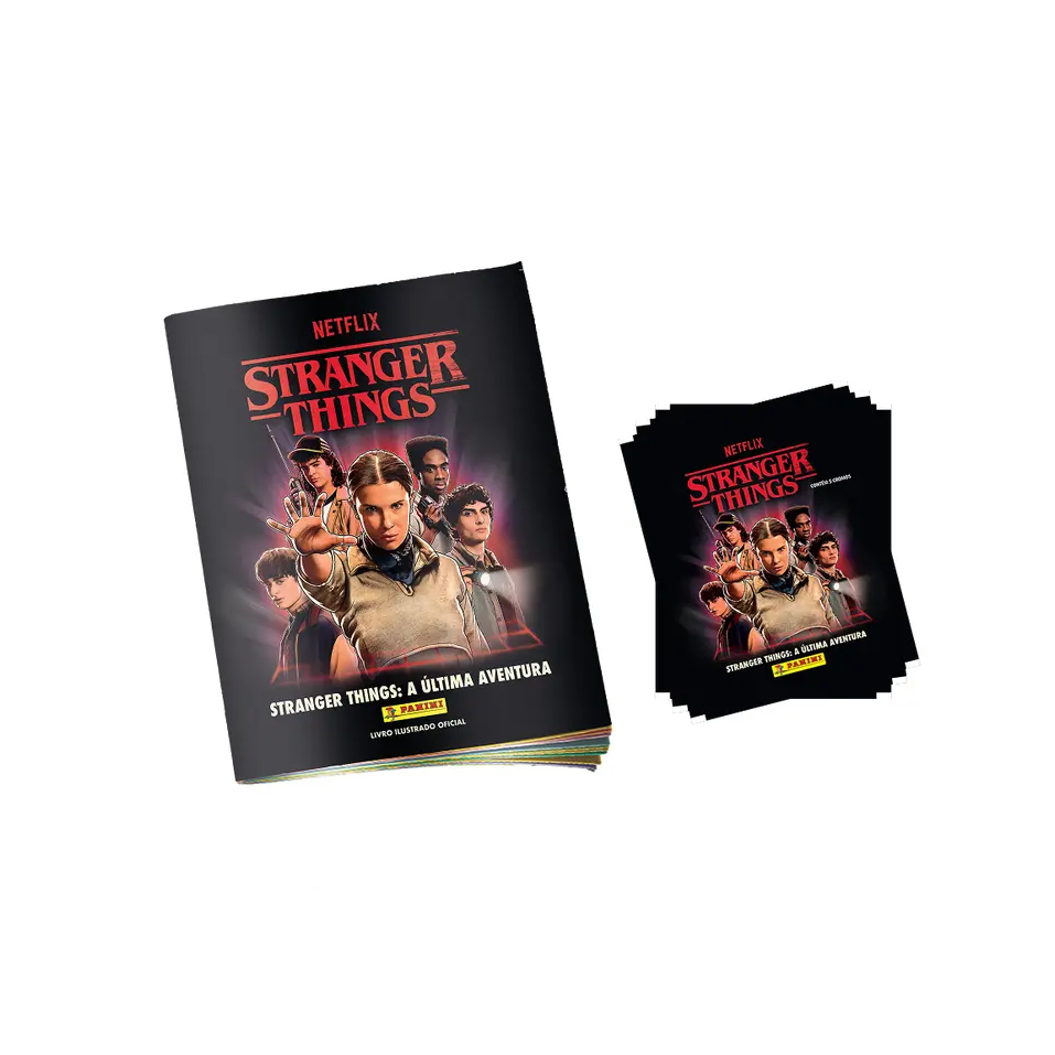 Album De Figurinha Capa Mole Stranger Things Panini + 5 Envelopes em Oferta na Shopee