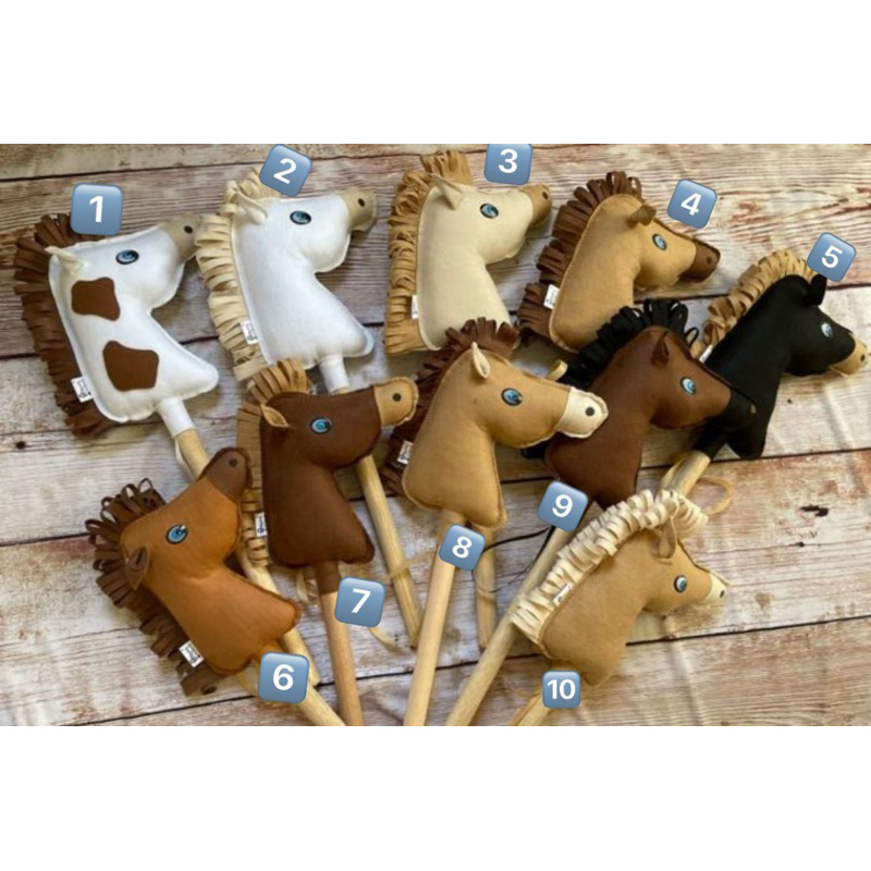 15 cavalos de pau em feltro 95 cm