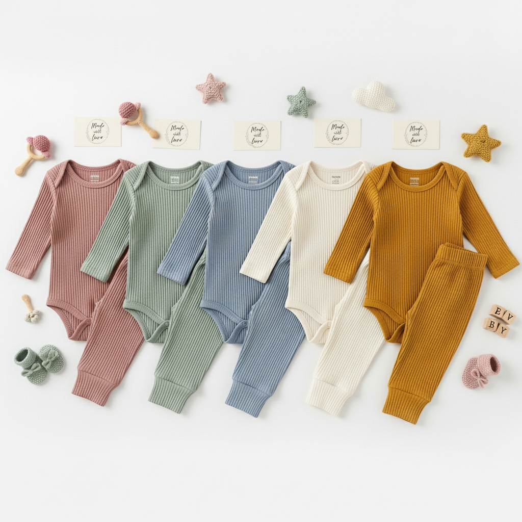 Kit 10 Peças Conjunto Infantil Menino 5 Body Manga Longa + 5 Calça Algodão Confortável Meia Estação em Oferta na Shopee