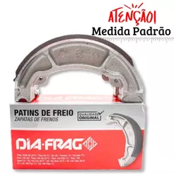 Lonas de Freio Pop 100 / Pop 110i / Biz 125 / Biz 110i / Nxr 150 Bros (Standard) Diafrag