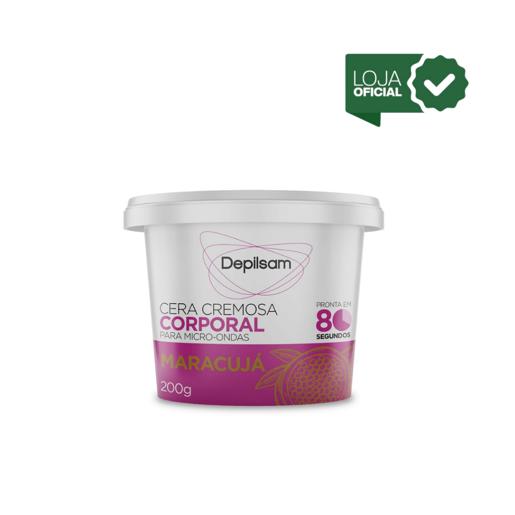 Cera Cremosa Corporal Depilsam de Micro-Ondas Maracujá 200G