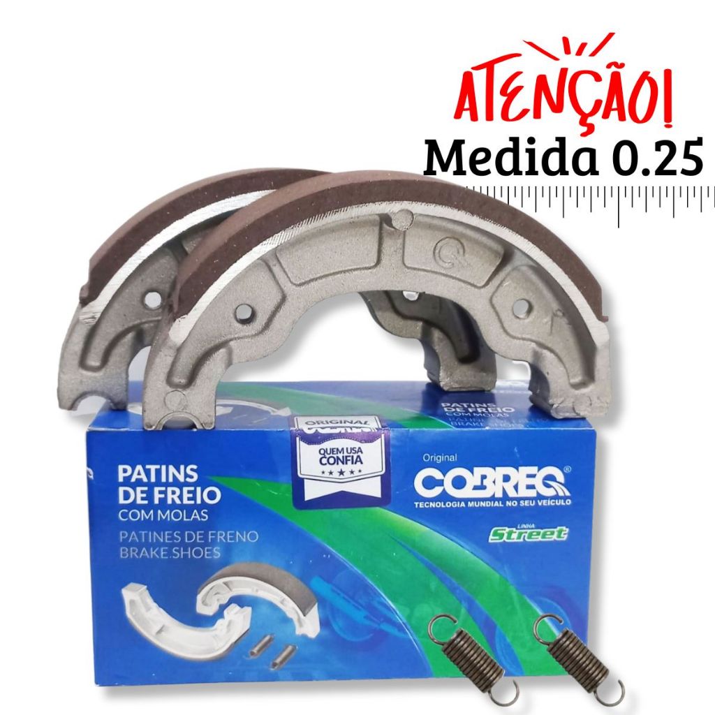 Lona de Freio Cg 150 Titan / Cg 160 Start / Cg 150 Fan Sob Medida 0.25 Cobreq