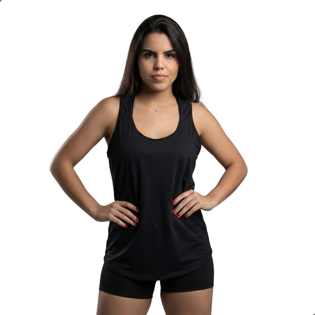 Camisa Blusa Regata Feminina Básica Fitness Academia Treino DRY FIT Verbo Caminhada Confortavel Leve