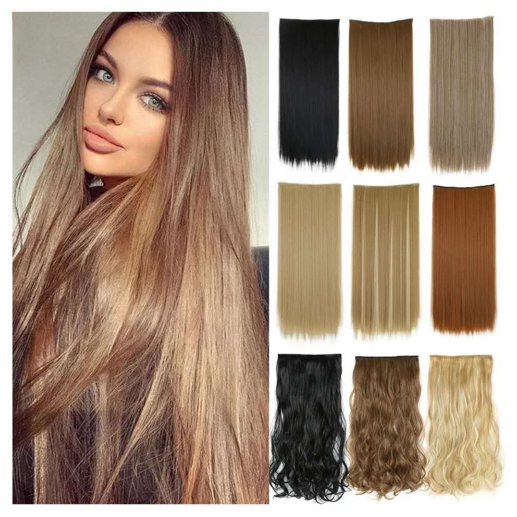 Aplique Tic Tac Cabelo Orgânico Liso ou Ondulado 60cm