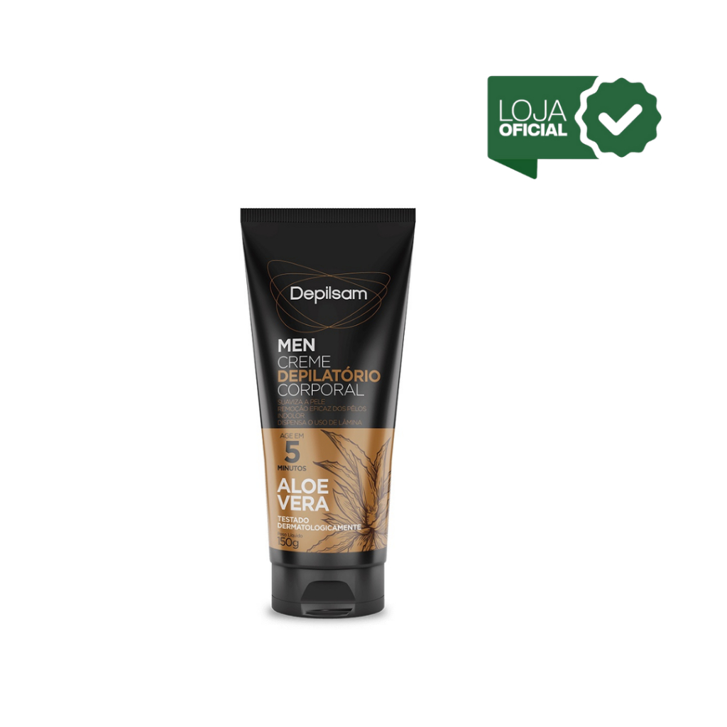 Depilsam Men Creme Depilatório Sport 150g – Depilação Sem Dor