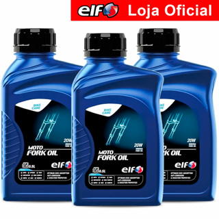 Kit 3x Óleo De Bengala 20w Elf Moto Fork Oil 500ml em Oferta na Shopee