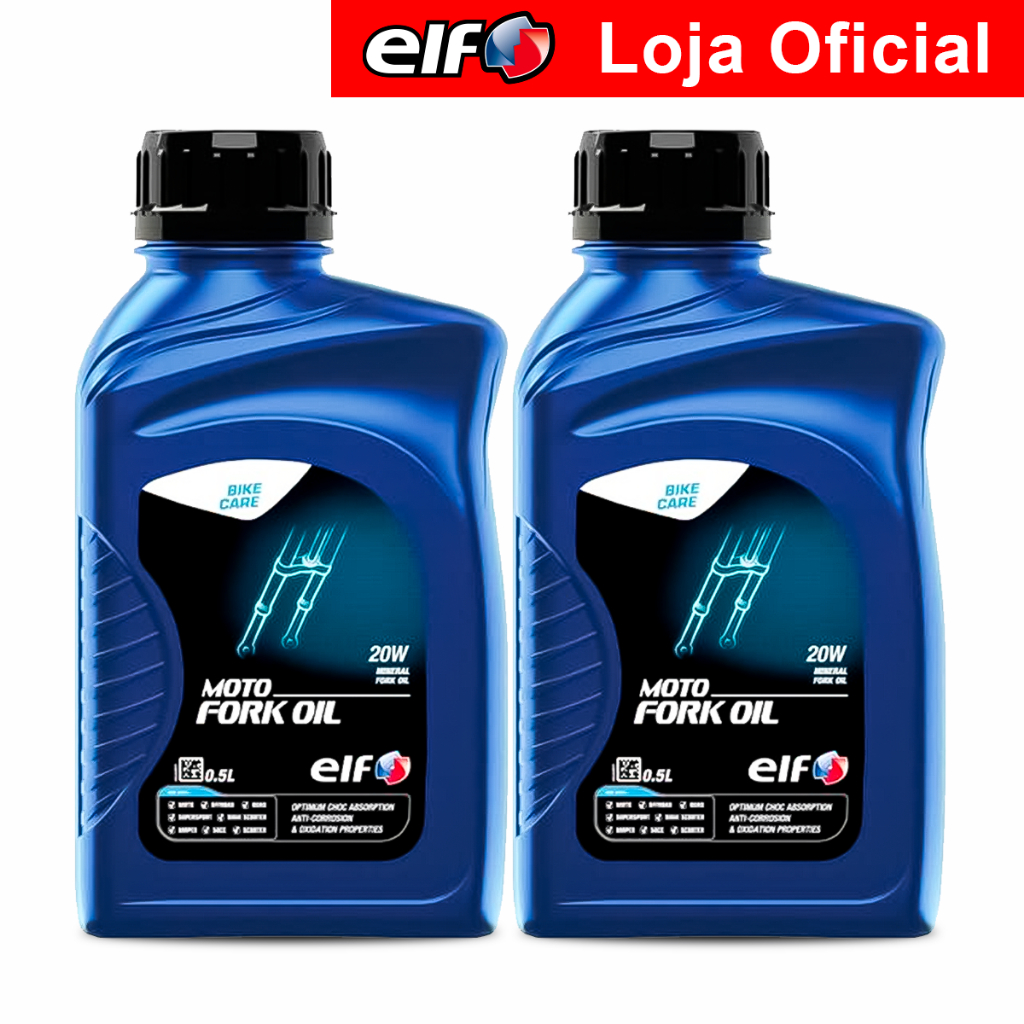 Kit 2x Óleo de Bengala 20w Elf Moto Fork Oil 500ml em Oferta na Shopee