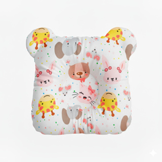 Travesseiro Bebê Anatômico Modelador de Cabeça Estampado Antialérgico 100% Microfibra em Oferta na Shopee