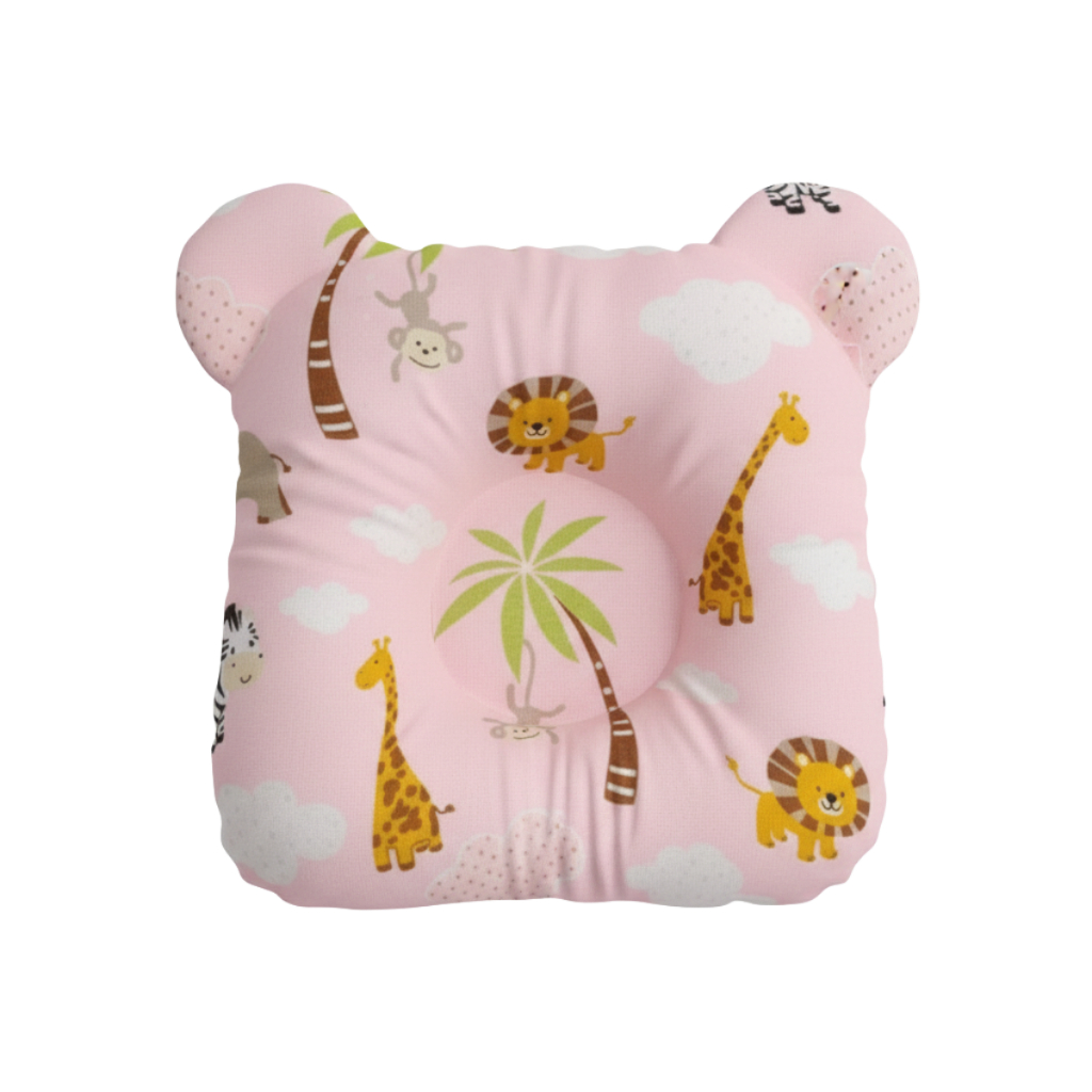 Travesseiro Anatômico Bebê Modelador Cabeça Chata Algodão