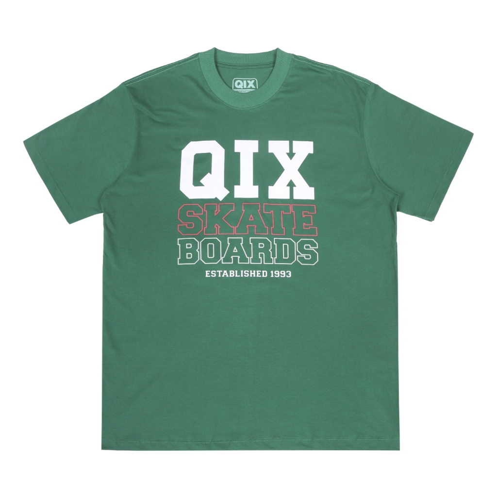 Camiseta Qix Boards Skatista Original Algodão Manga Curta Estampada