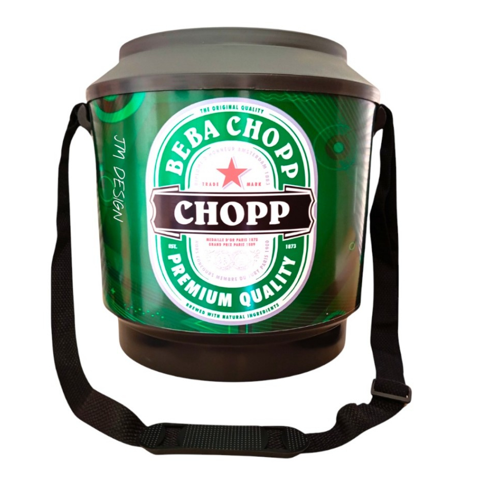 Cooler térmico redondo para 30 latas de bebidas