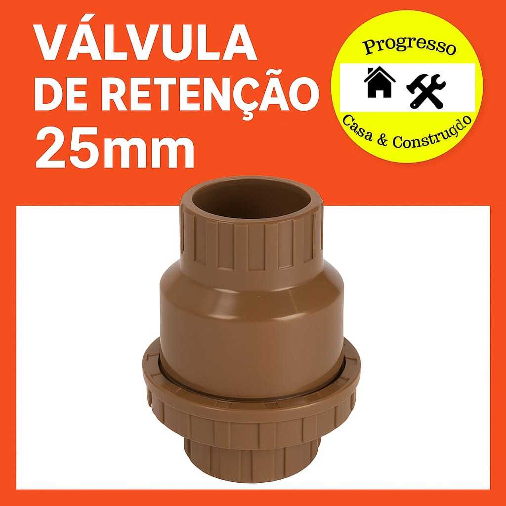 Válvula de Retenção 25mm Higiban – Anti-Retorno para Sistemas Hidráulicos