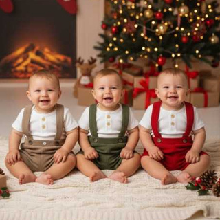 Jardineira Bebê Menino em Tecido Cotelê – Roupa Infantil Confortável e Estilosa em Oferta na Shopee