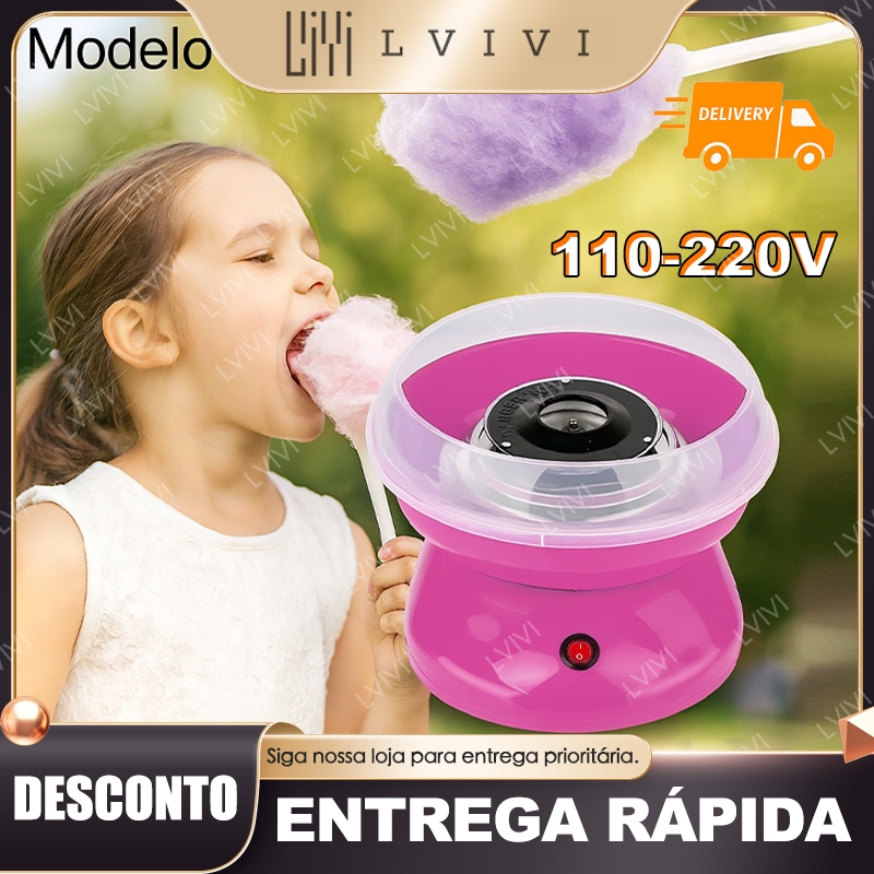 Máquina De Algodão Doce Portátil - 220V/110V