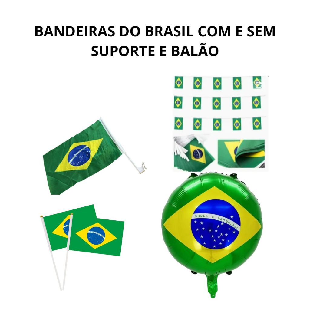 bandeiras do Brasil copa do mundo 2026 e balão