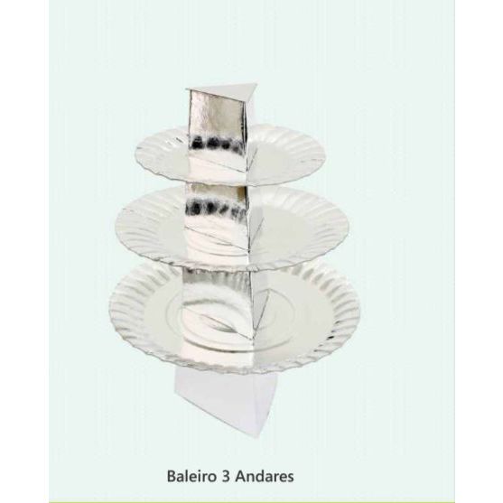 KIT BALEIRO 3 ANDARES (2 UNIDADES) em Oferta na Shopee